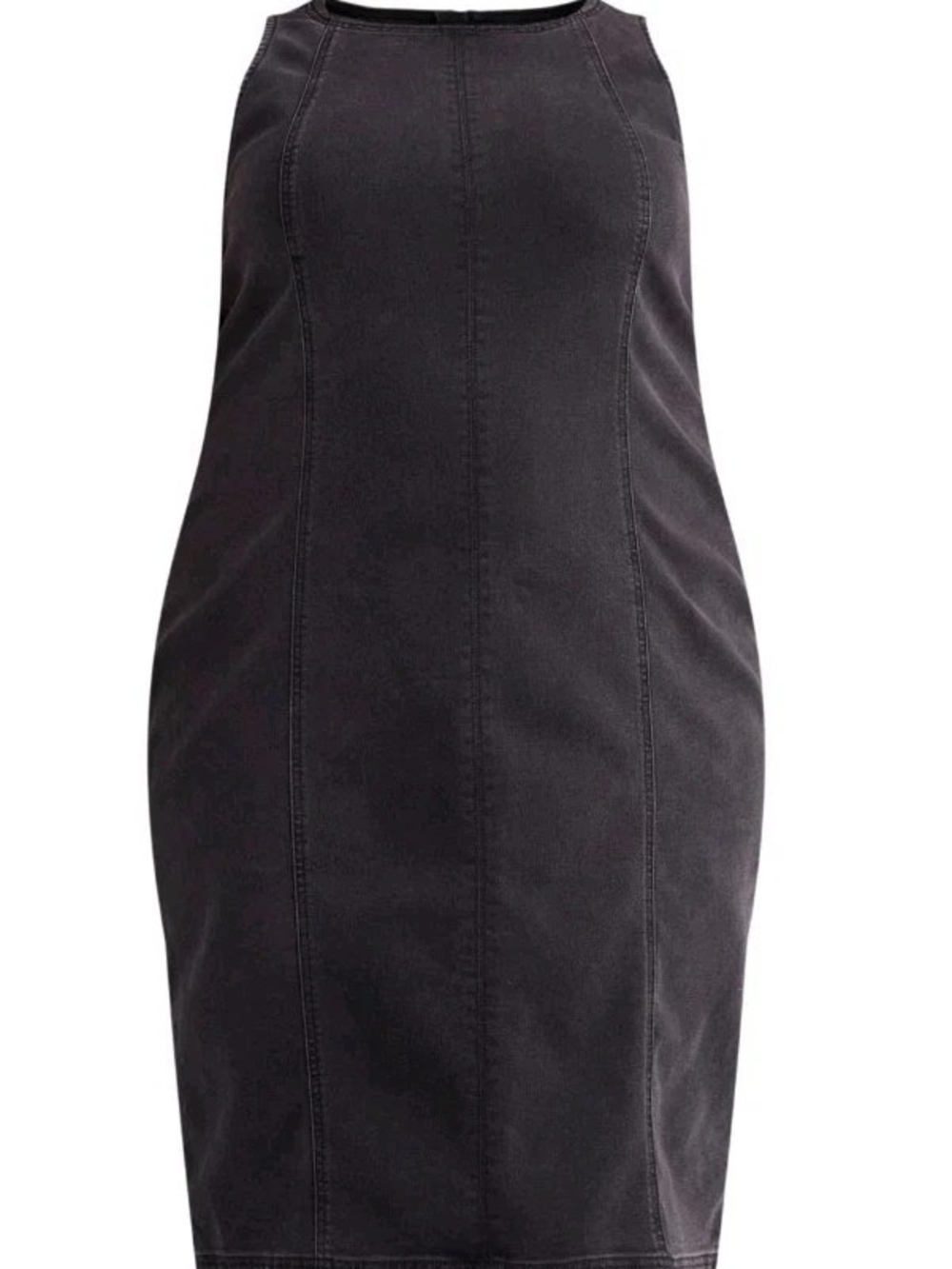 Terra & Sky Women's 3X Black Denim Sleeveless Jumper